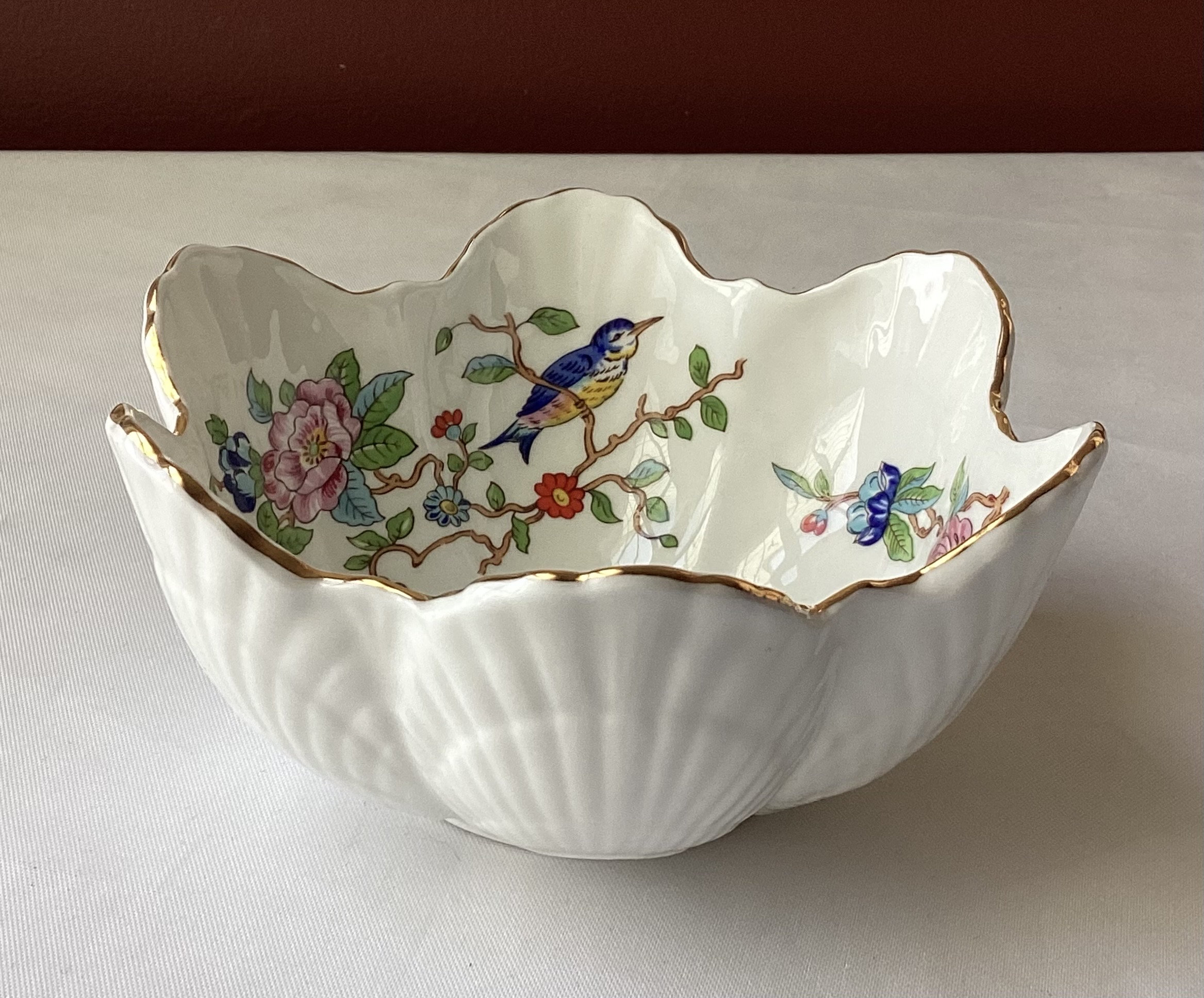 英国製 エインズレイ ワイルドバイオレット ボウル 大 - メルカリ