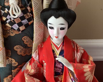 Vintage Japanese Ryukyu Dolls, 18.5