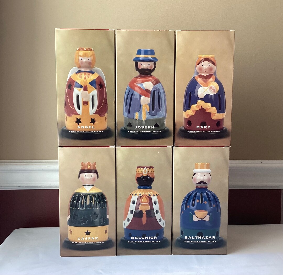 Villeroy & Boch Nativity Character Candlestick/ Votive Holder, Christmas Decor Etsy