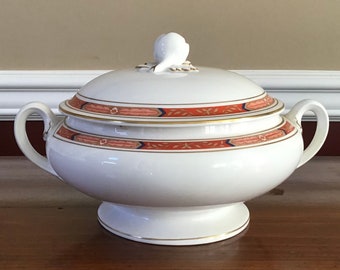 Vintage Royal Worcester Beaufort Fine Bone China 2-piece Covered Bowl, England