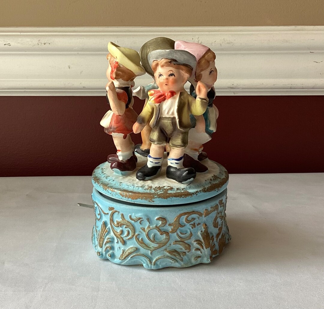 VTG Hummel-style Music Box, London Bridge is Falling Down, A Price ...