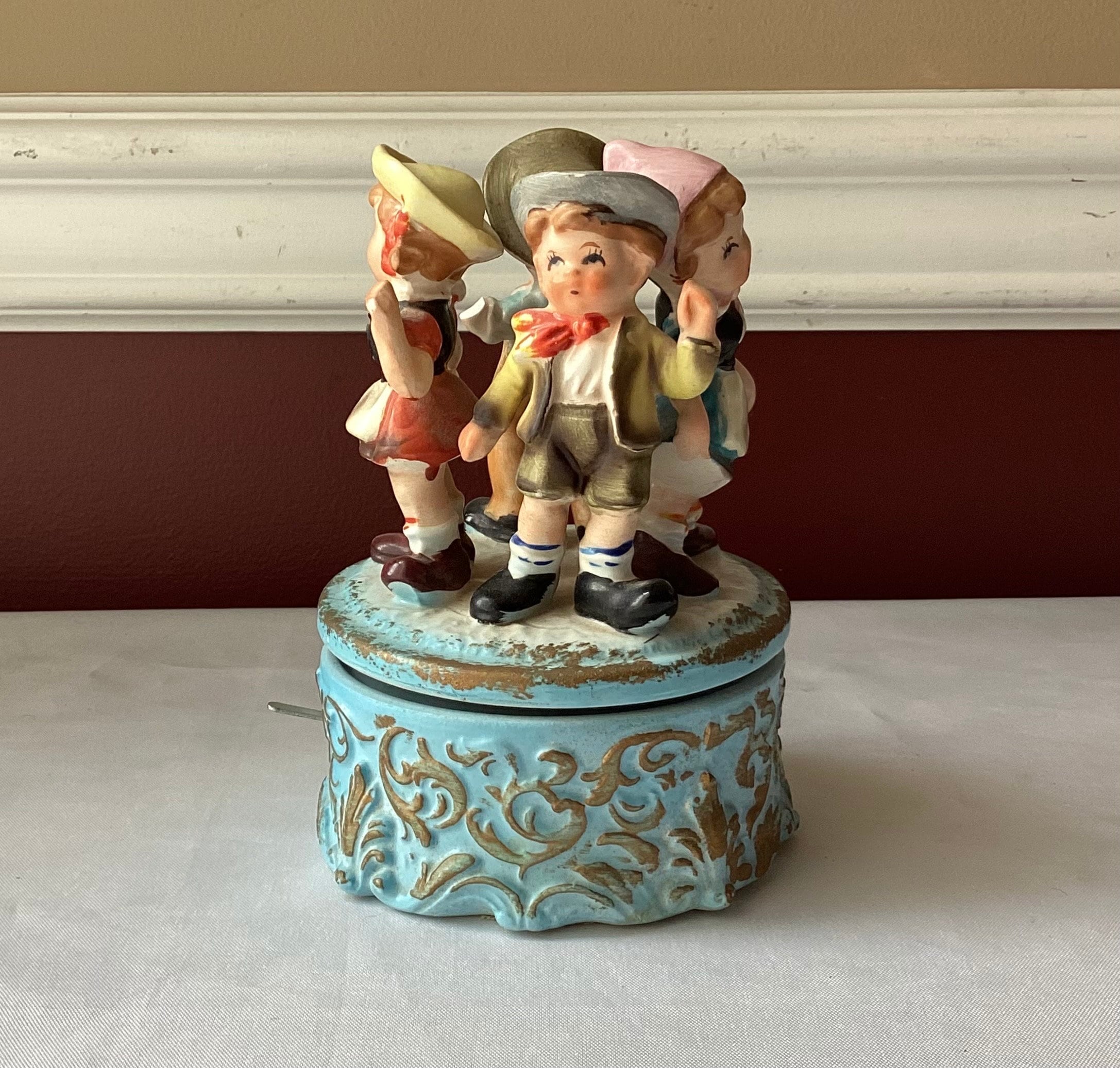 VTG Hummel-style Music Box, London Bridge is Falling Down, A Price 
