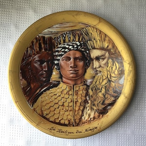 RARE Vintage 12” Heinrich Villeroy & Boch Die Heiligen Drei Konige Limited Edition (1809/3000) Wall Hanger Plate