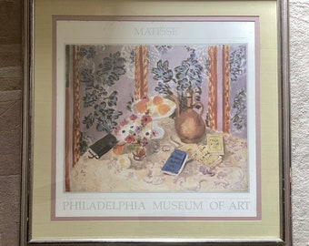 Vintage Offset Lithograph Poster By Matisse, Philadelphia Museum Of Art