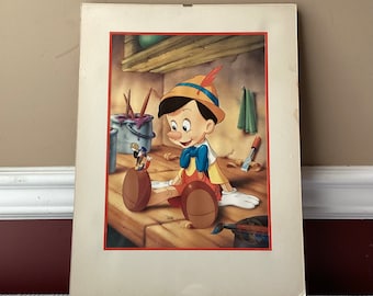 1993 Walt Disney's Pinocchio Exclusive Commemorative Lithograph