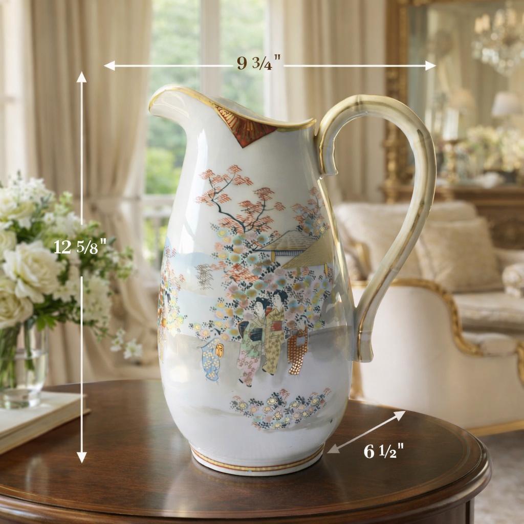 Pitcher Hand Painted Japan - Etsy