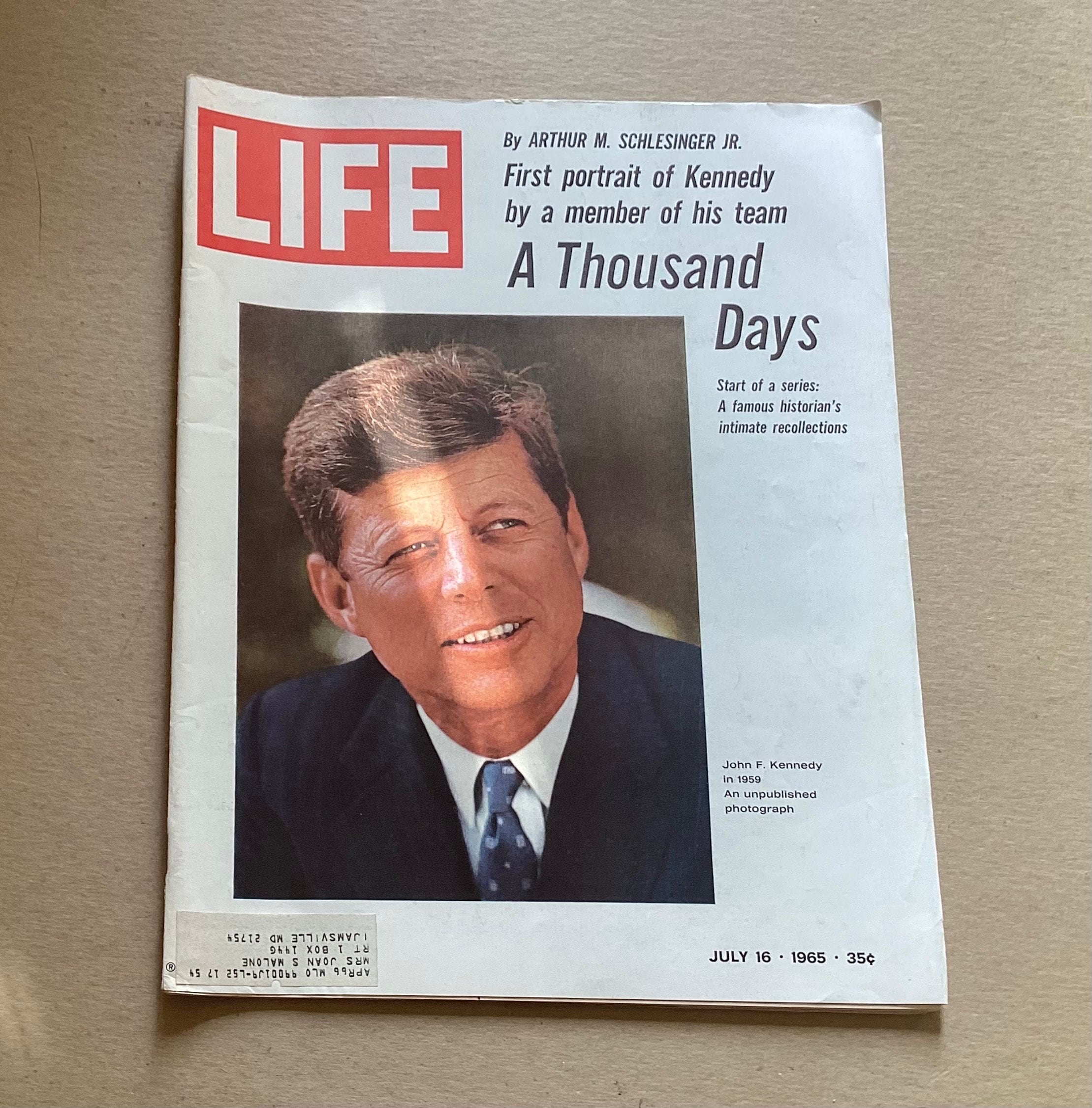 Vintage Life Magazine July 16, 1965 - Kennedy/ A Thousand Days - Etsy
