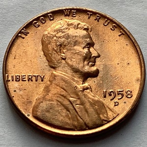 US 1955 Lincoln Wheat Penny (Error)