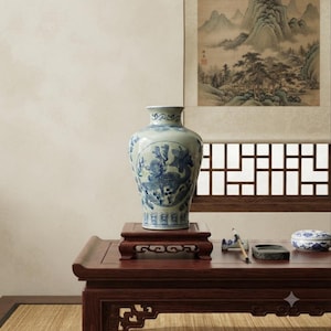 Porcelain Chinese Celadon Vase - Etsy