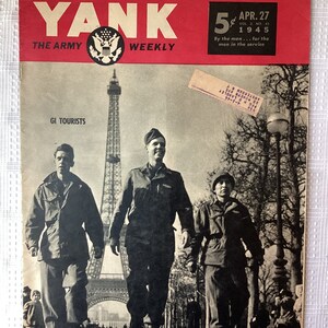VTG WWII Yank The Army Weekly Magazine, April 27, 1945, Vol. 3, No. 45
