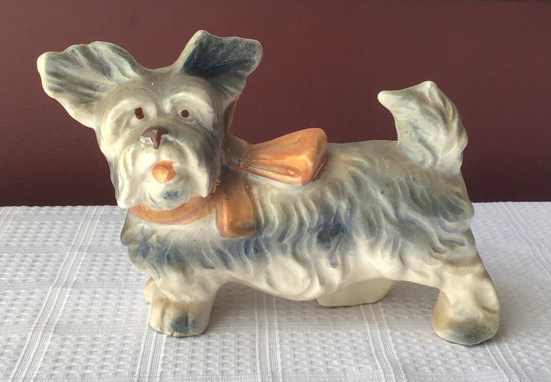 Vintage Japanese Porcelain Dog Figurine, 7 X 3 3/4 Etsy