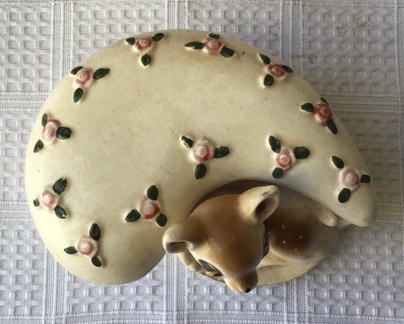 Old Vintage Hand Painted Wales Deer Ceramic Trink… - image 7