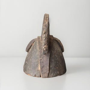 VTG Old Nigerian Yoruba Gelede Wooden Carved Helmet