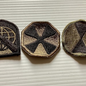 Lot of Three Vintage US Army Patches