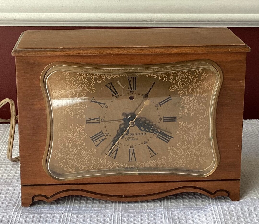 Vintage General Electric Telechron Clock Model 7H247, Made in USA, Working Etsy