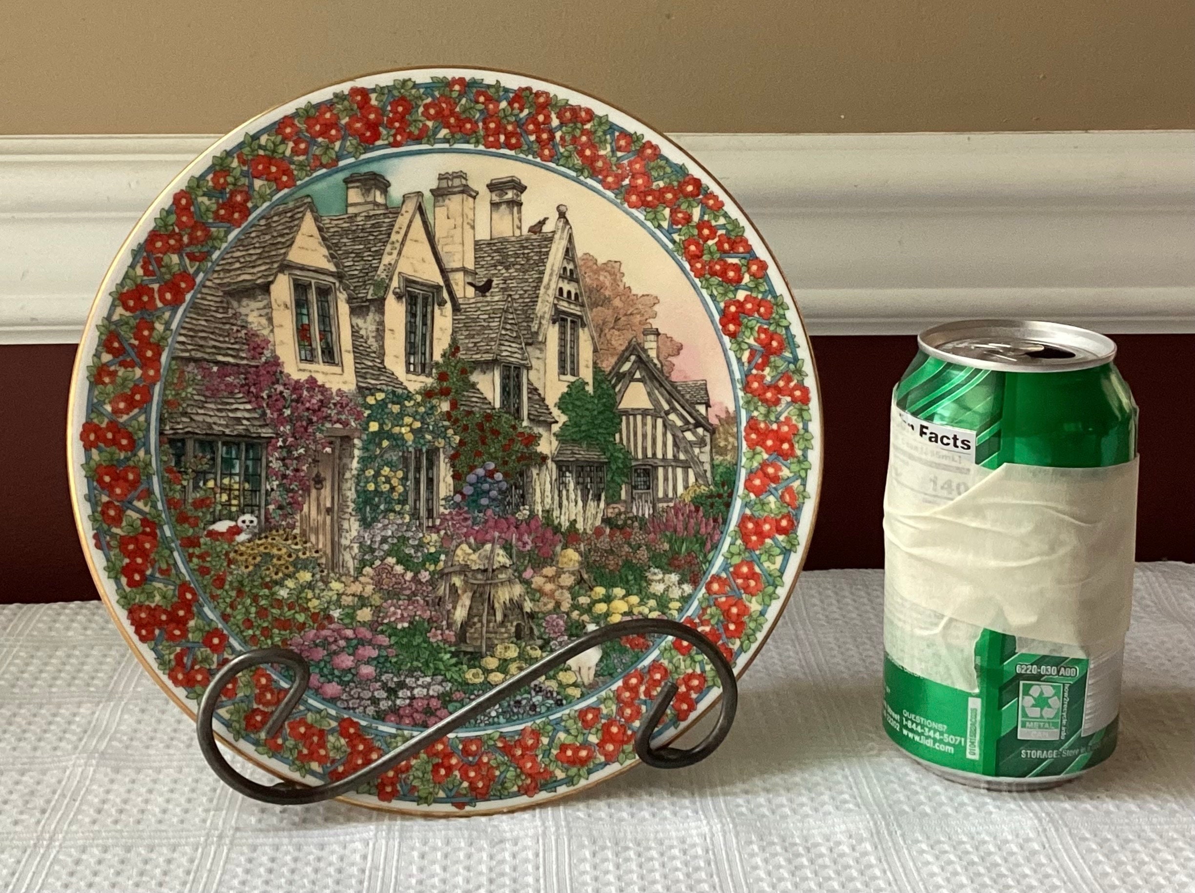 VTG Royal Worcester Cottage Gardens Gloucester October Fine China