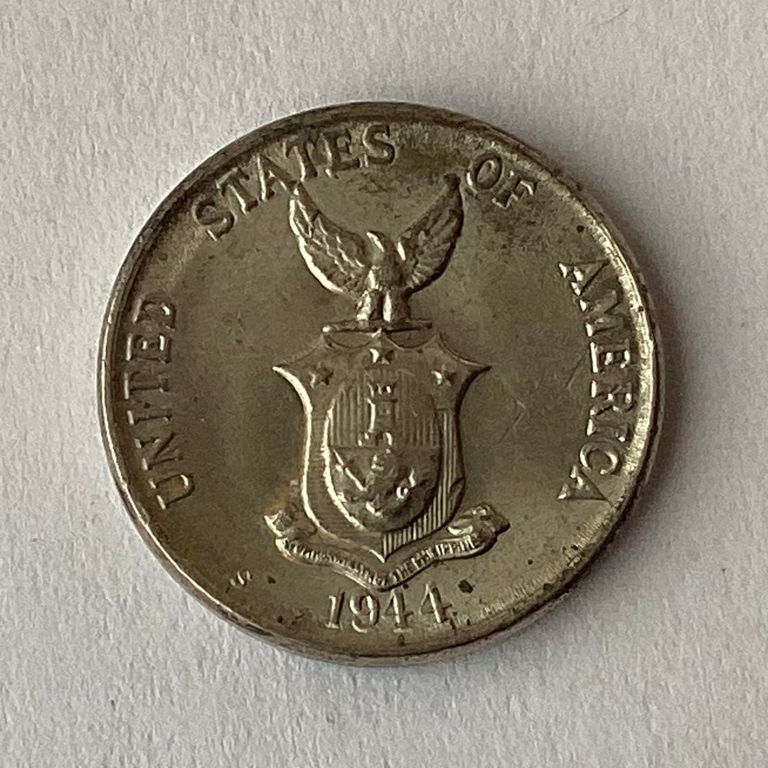 United States Of America 1944 Fifty Centavos Filipinas 1944 Five Centavos Filipinas United States of America Coin/ Philippines