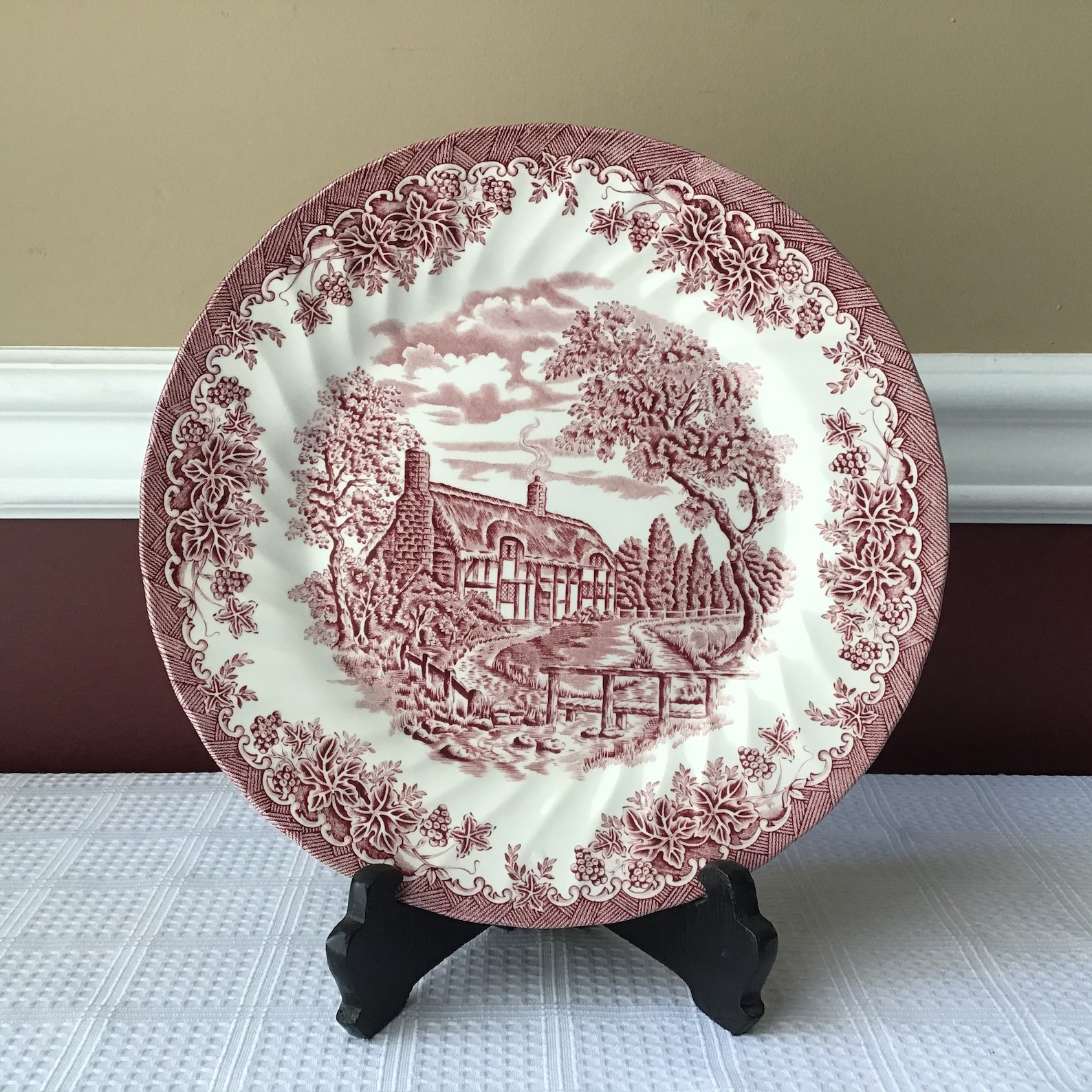 Vintage Churchill Porcelain Plate Made In England 10 Etsy