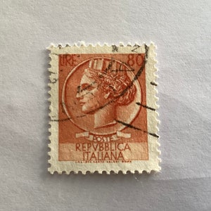 1954 Coin Of Syracuse Repvbblica Italiana 80 Lire Italian Stamps