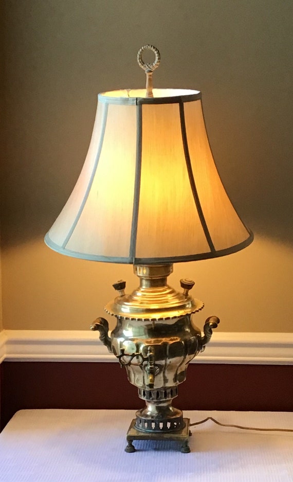 Antique Samovar Lamp, Working, Marked - Etsy Israel