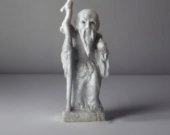 Shoulao Shou Lao Statue Soapstone Chinese God of Longevity
