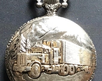 Vintage Field Ranger Pocket Watch Quartz Japan Movement, Functional