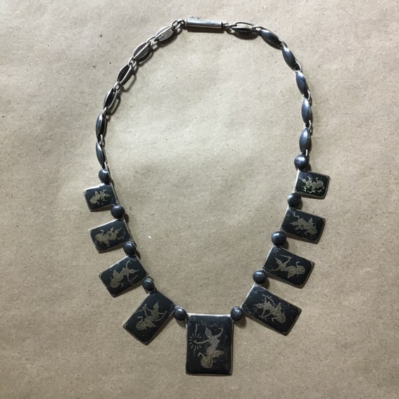 Wonderful Vintage Thai Sterling Silver Choker/ Nec