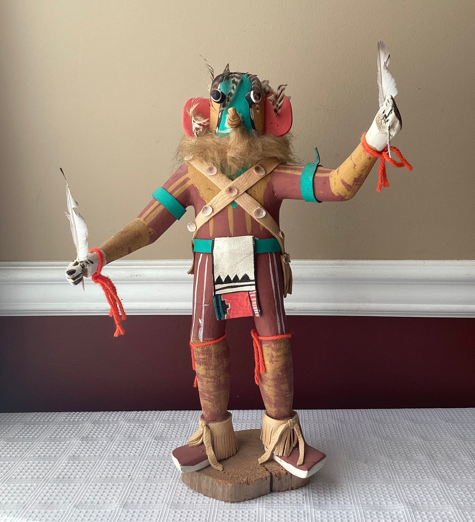 Vintage bee Hopi Kachina Doll by Frank Ami 16 1/4 Tall Etsy