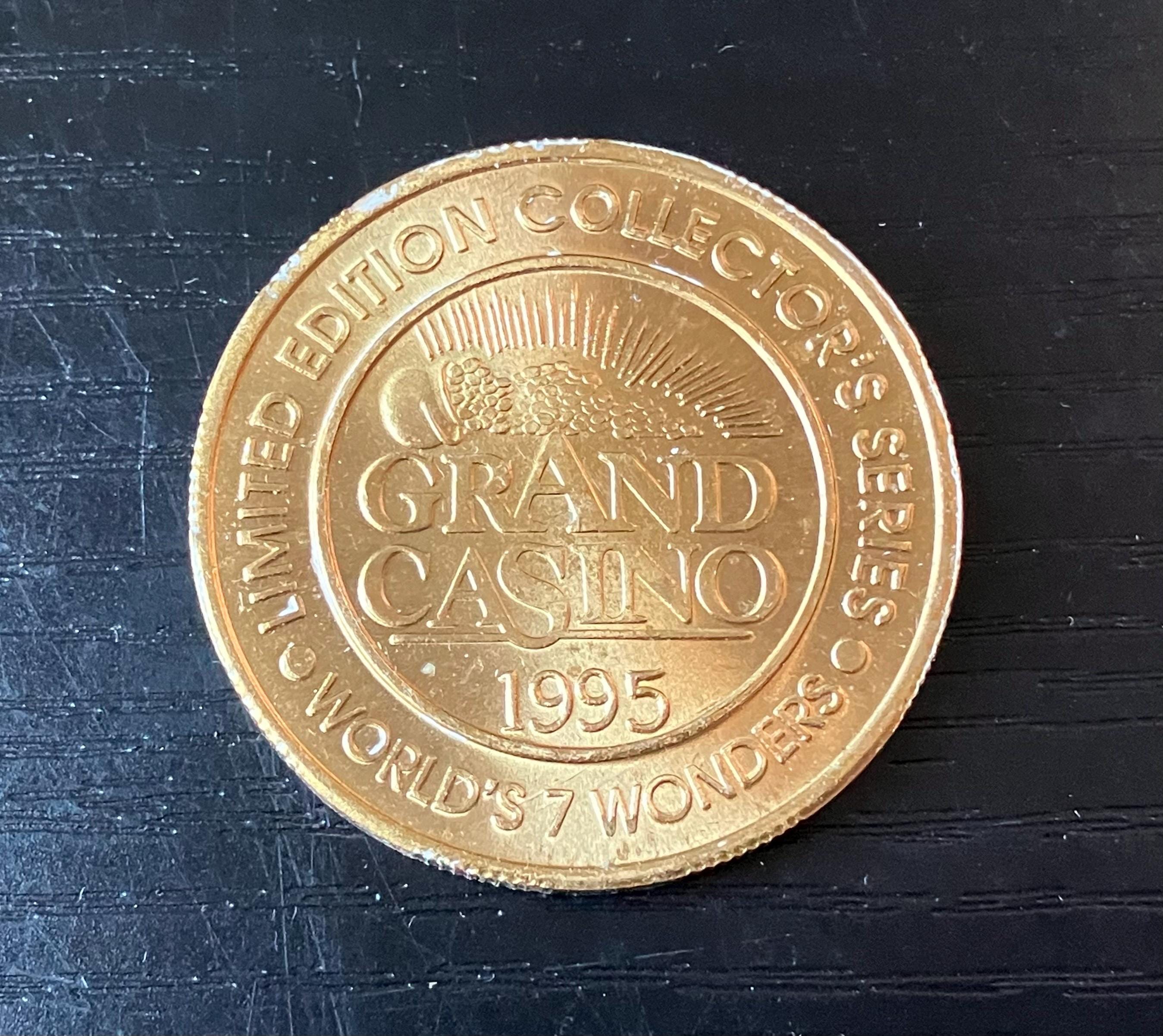 1995 Grand Casino Limited Edition Token, “world's 7 Wonders