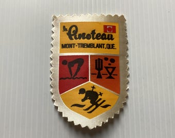 Vintage Pinoteau Ski Patch, Mont-Tremblant, Quebec, Canada/ Vintage Sports Patch
