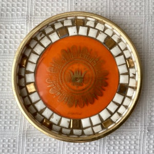 Vintage Mid Century Tile /Mosaic Dish By Famous US Designer Georges Briard