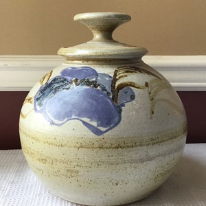 Large American Studio Pottery Jar By (Karen) Howell, 10 1/2 “ Tall X 8 1/2” Wide