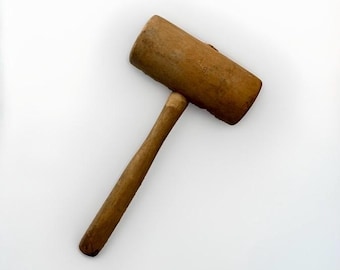 Vintage Wooden Gavel/ Mallet, 10 3/4" Long