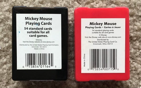 Lot of Decks Vintage Disney Mickey Mouse by Playing Cards US
