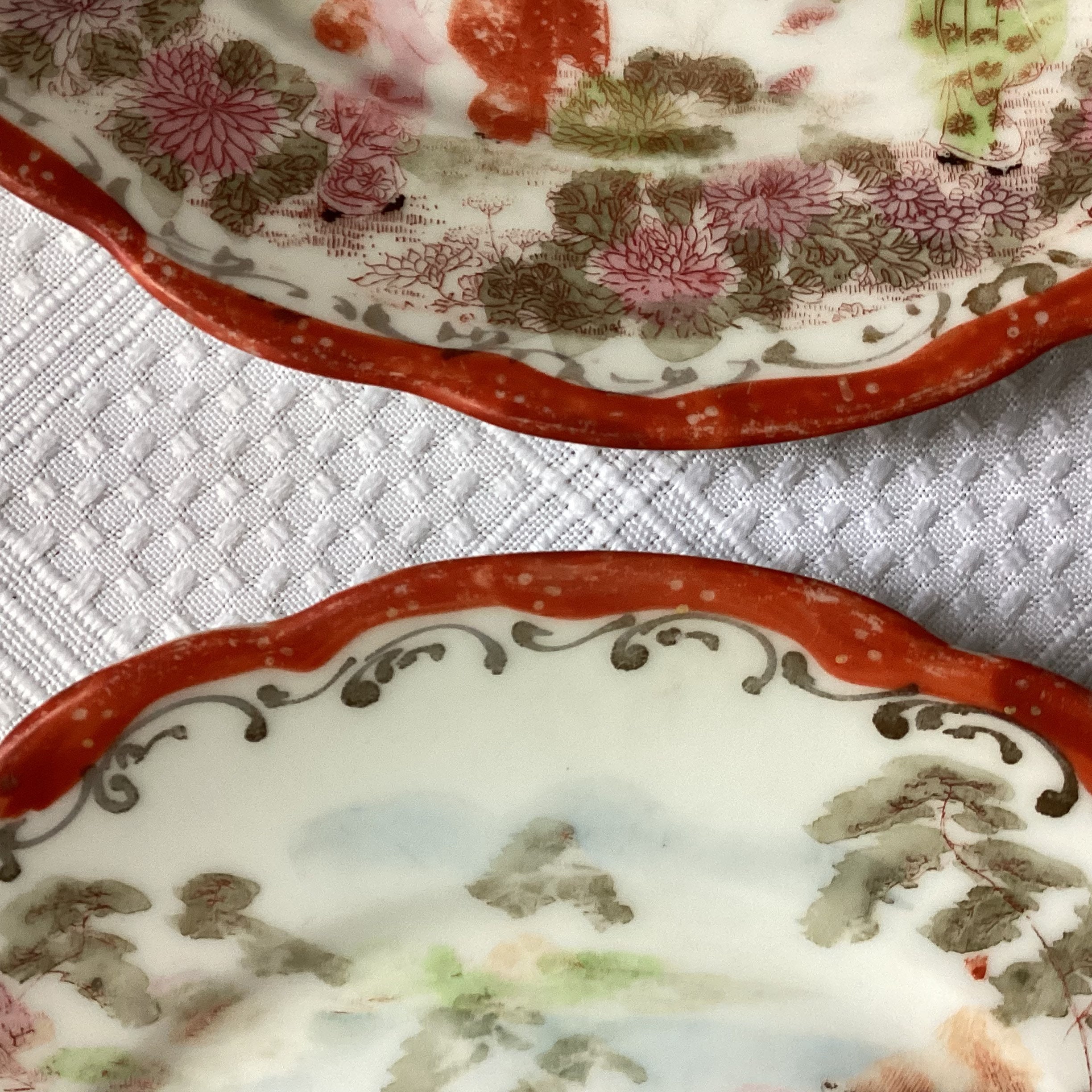   2013〜2022年プレート 6枚セット Set of 4 Vintage Japanese Porcelain Figural Plates, Marked, 6 1/4