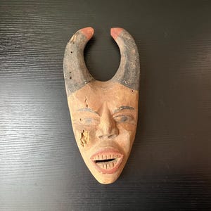 Vintage African Wooden Baule Mask (see condition)