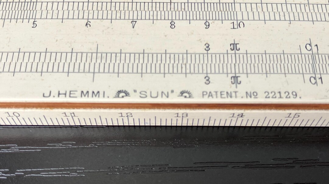 Vintage U. HEMMI “sun” Slide Ruler No. 22129 - Etsy