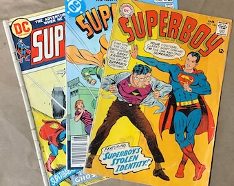 Lot Of 3 Vintage DC Comics Suoerboy Comics: No’s 196, 18, 144