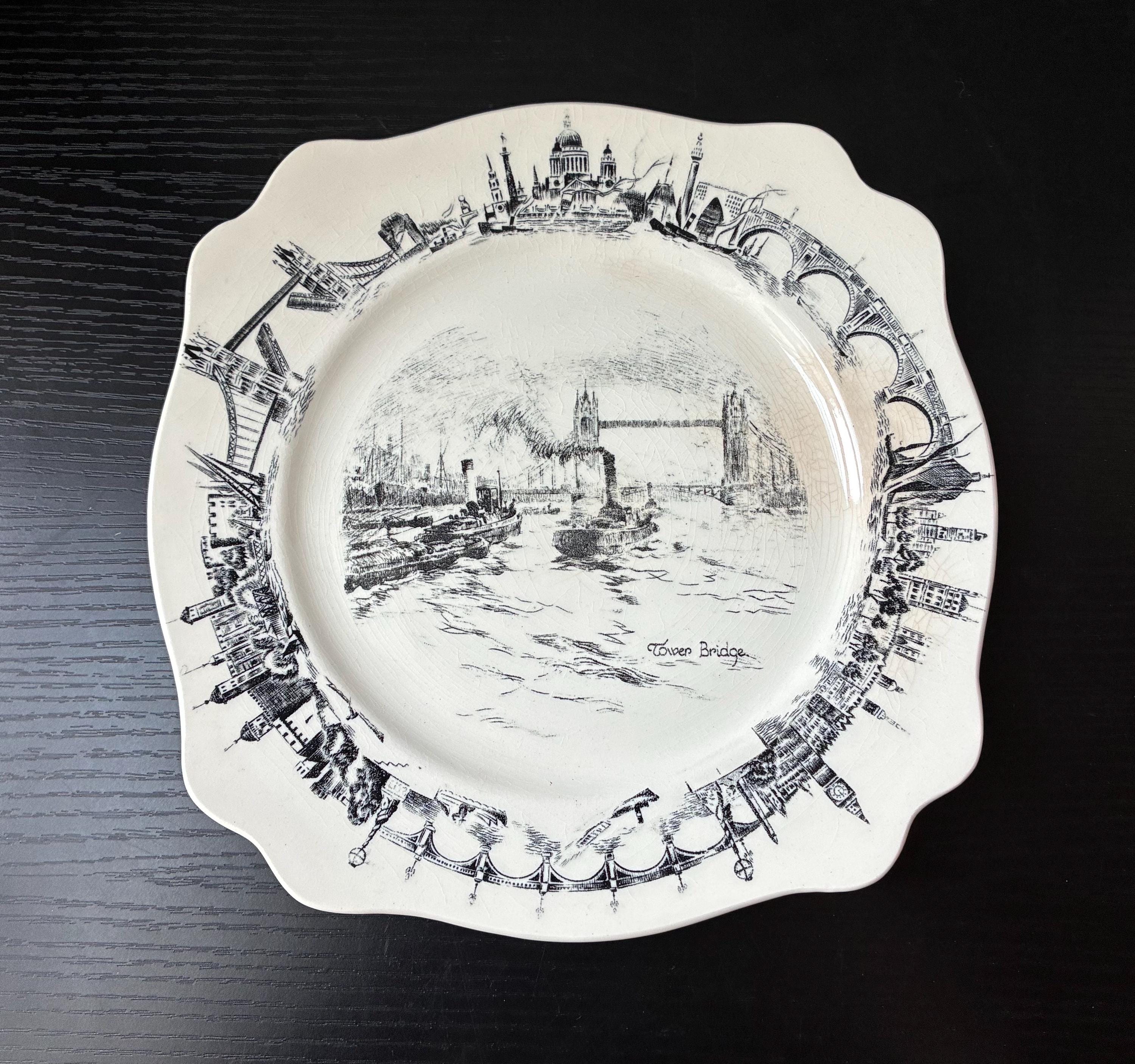 【BURSLEM】アンティーク　プレート Burslem Pottery Dish - Etsy