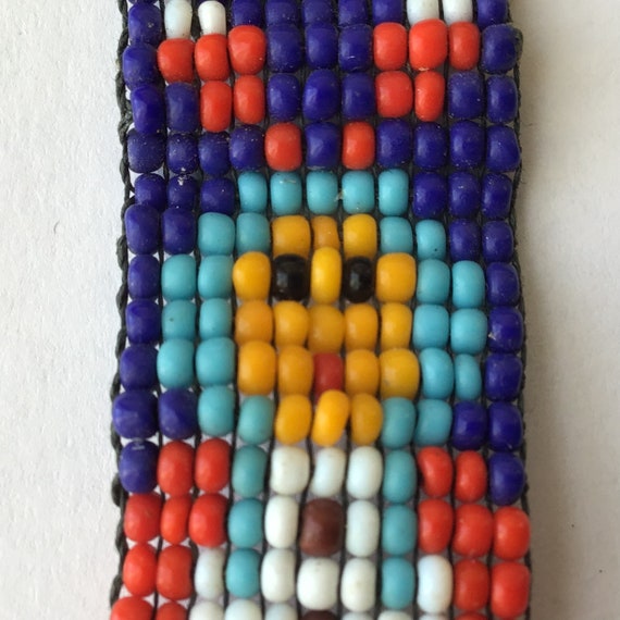 Vintage Native American Style Hand Beaded Necklace - image 5
