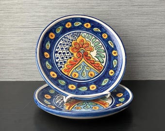 Talavera El Carmen Plate 18cm – Vintage Mexican Pottery – Hand