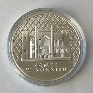 VTG 20 Zlotych Silver Proof Coin, Poland 1998, Zamek W Korniku, 38.6MM