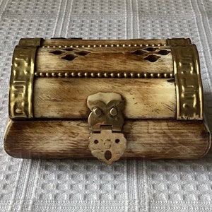 Vintage Indian Hand Made Trinket Box