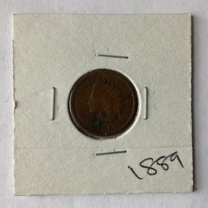 1889 Indian Head One Cent Coin