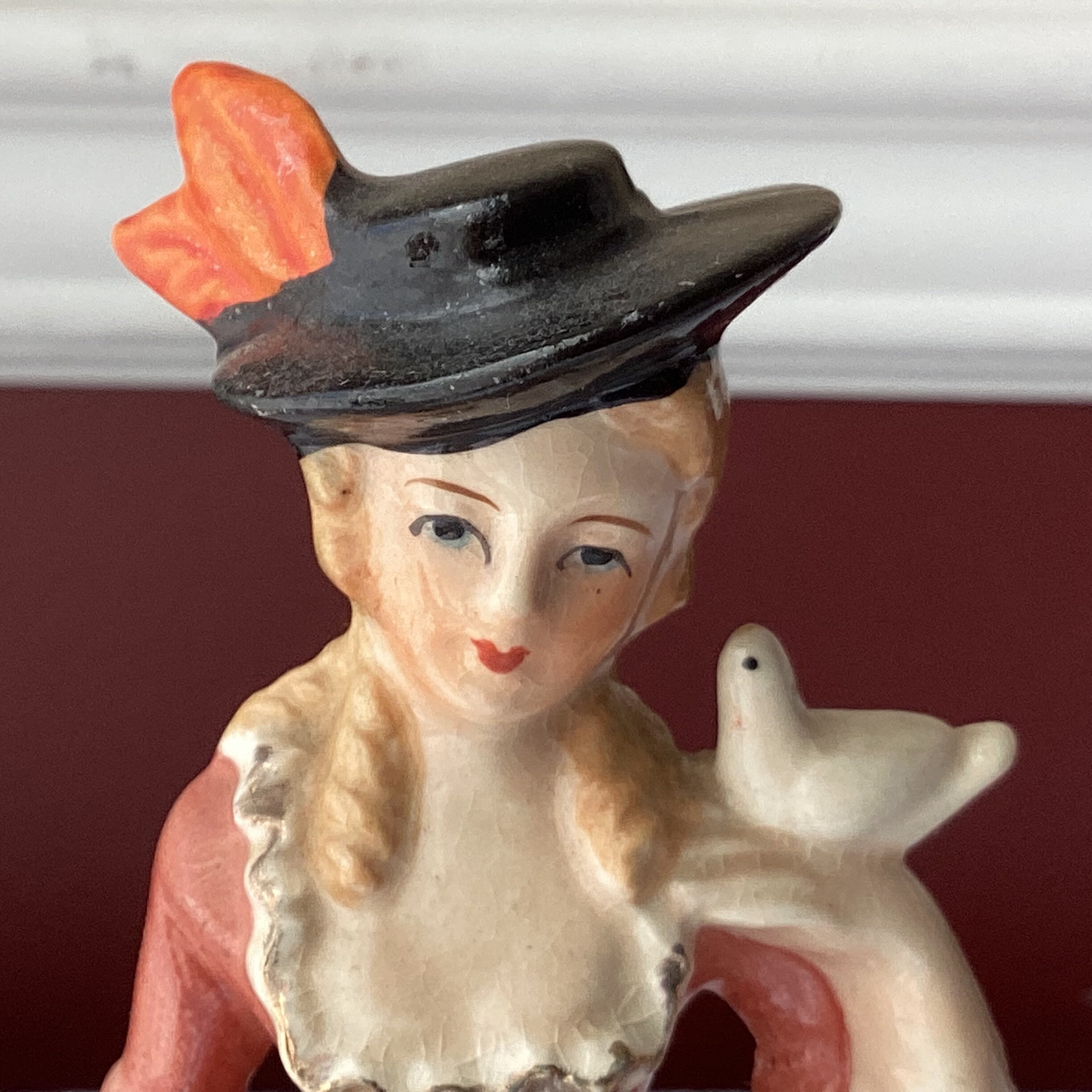 Vintage Japanese (?) Victorian-style Porcelain Figurines