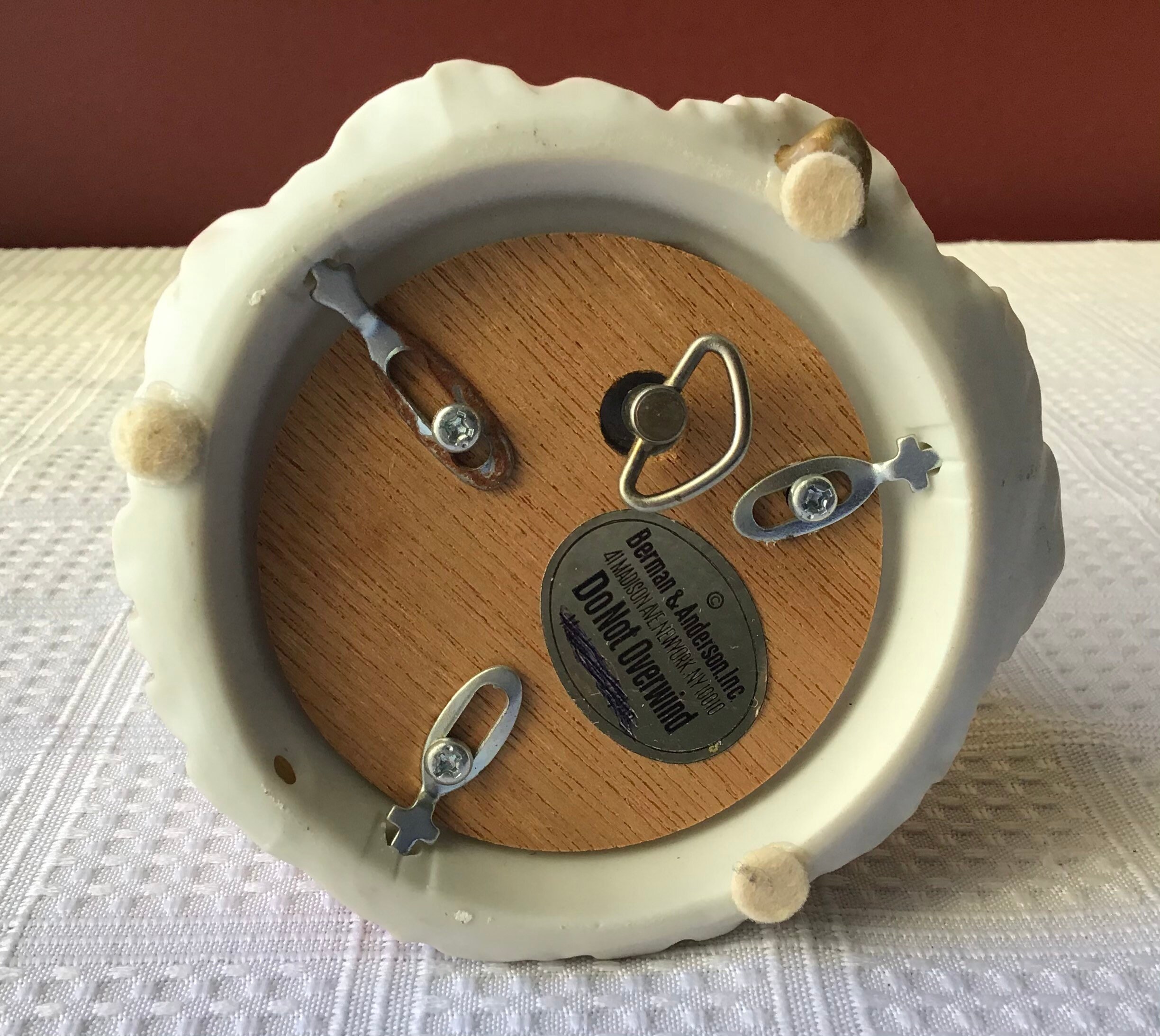 Vintage Berman & Anderson Inc. Ceramic Music Box Girl With Etsy