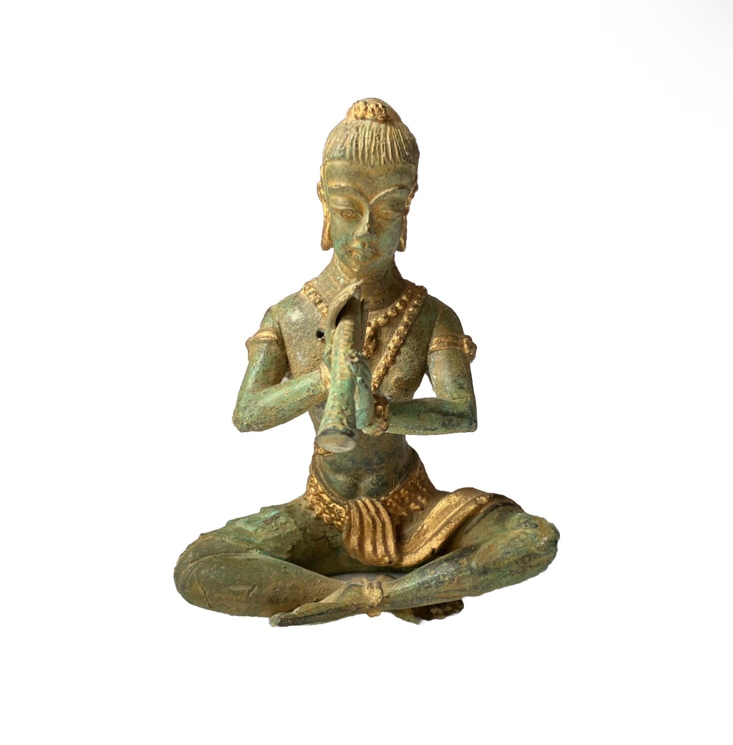 置物 ブロンズ タイ 胡弓