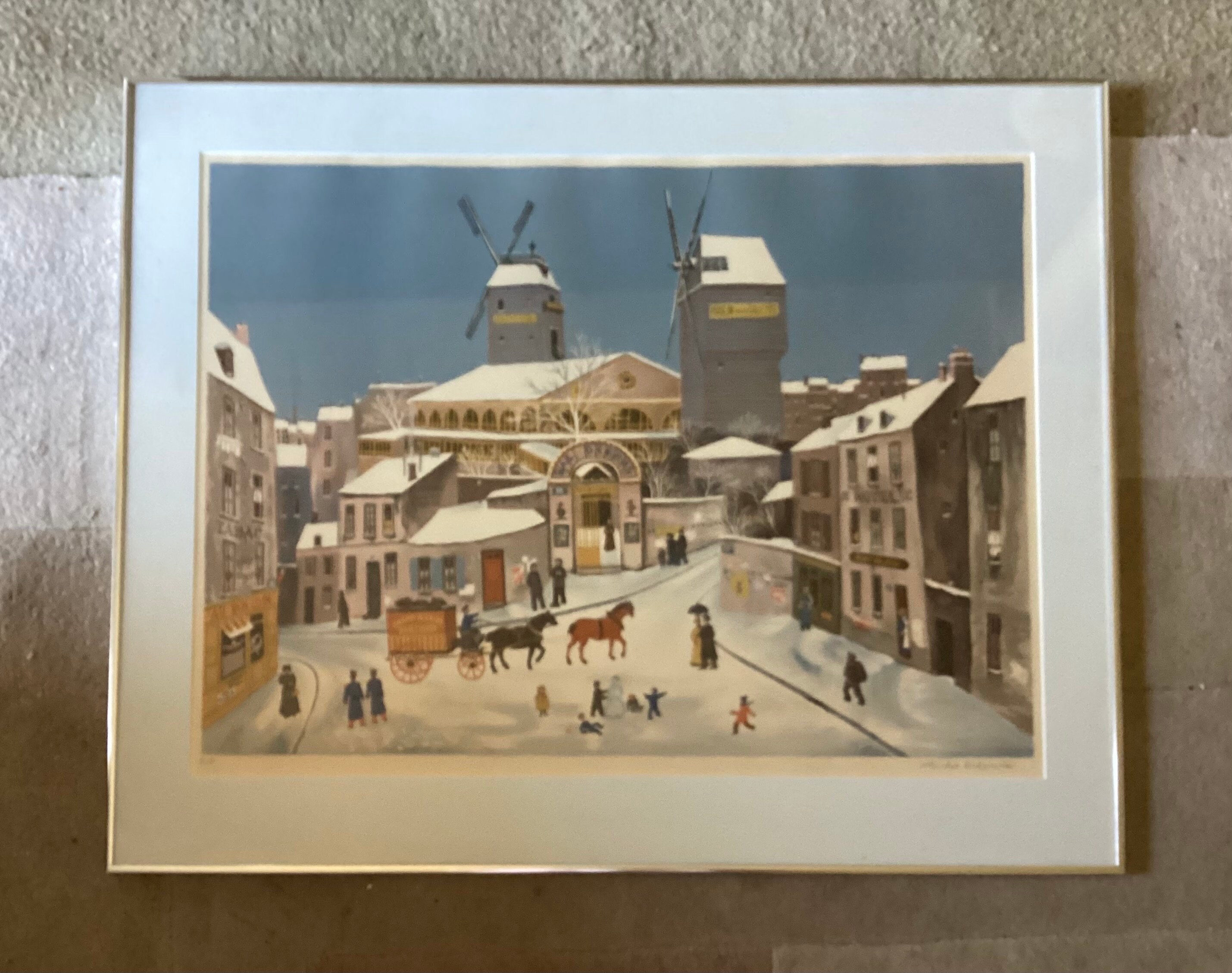 VTG Michel Delacroix Artist Proof Hand Signed Serigraph, 