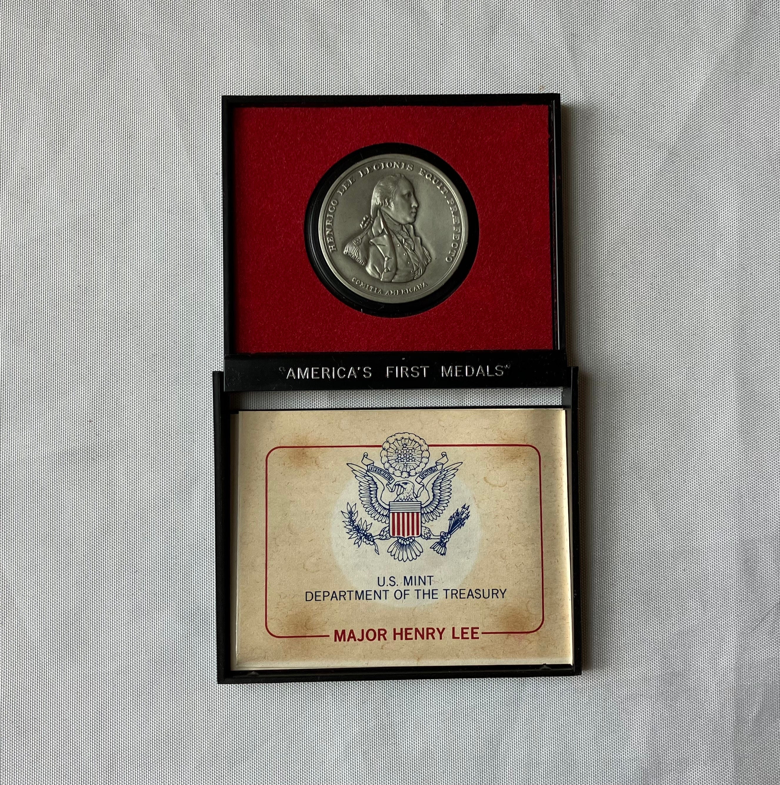 VTG Major Henry Lee Token Medal US Mint in Box With COA - Etsy
