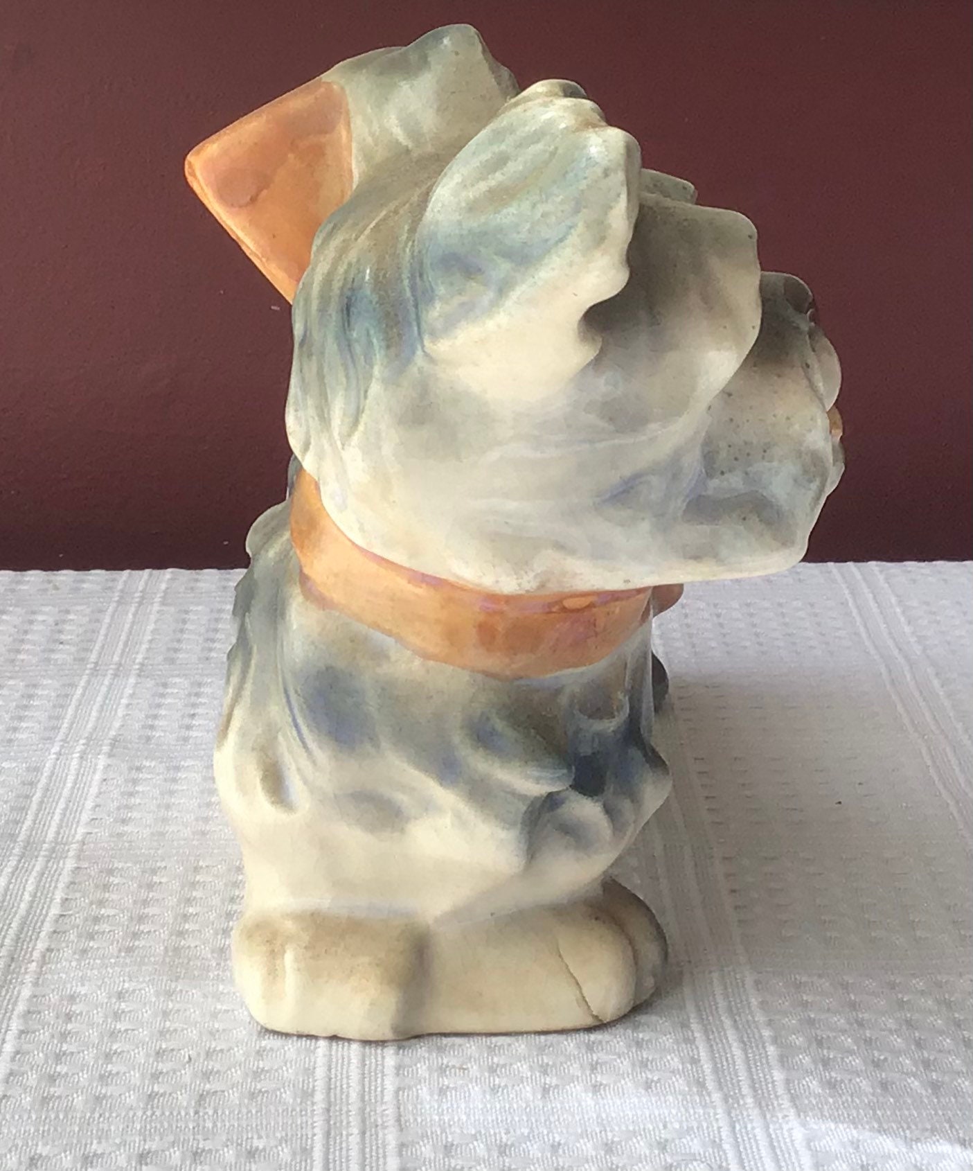 Vintage Japanese Porcelain Dog Figurine 7 X 3 3/4 Etsy